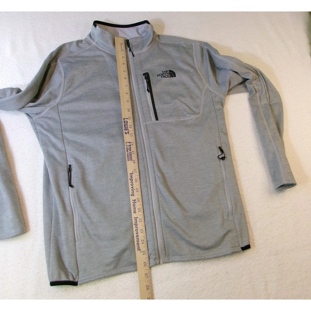 The North Face Mens Grey Full Zip Fleece Jacket NF0A3SO6 Size M‎